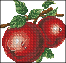 BA2357 Набор для вышивания 'Пионы и красные яблоки' 54,5*20,5см, Luca-S